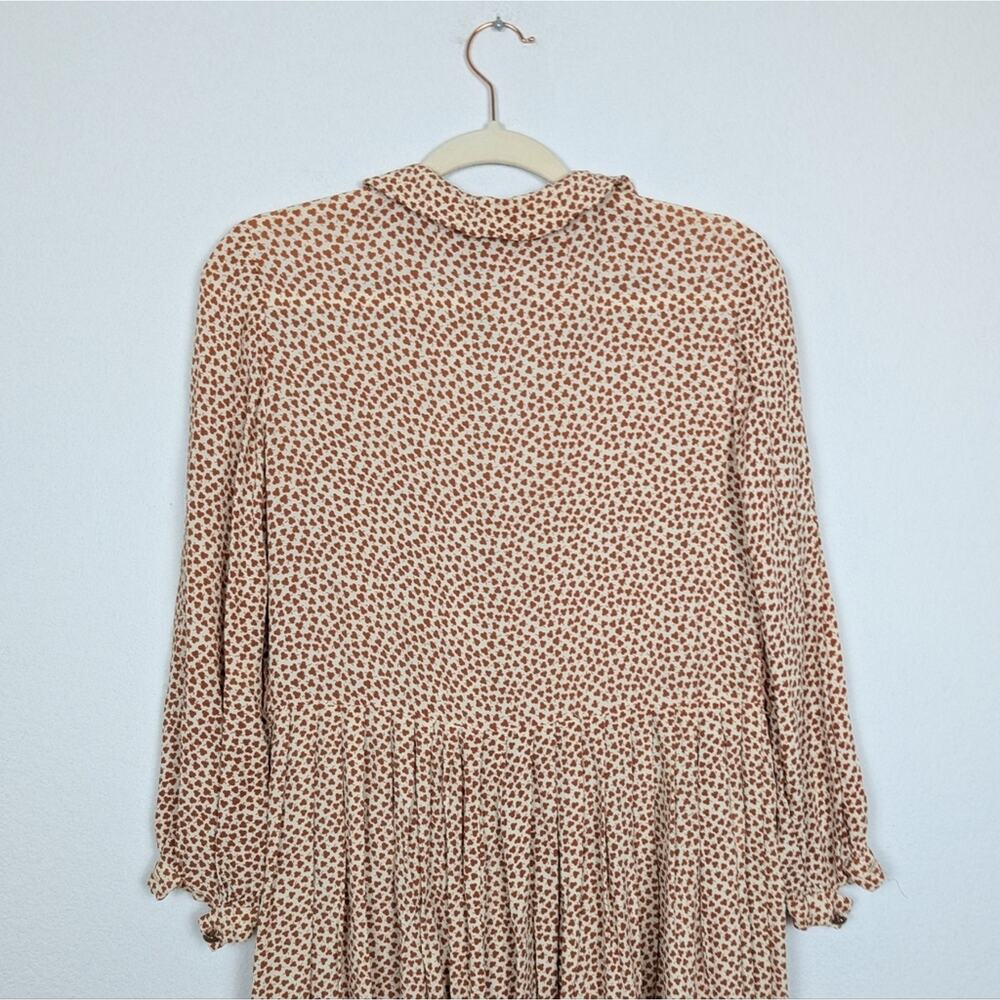 Vintage Saks Fifth Avenue Floral Pleated Midi Dress Size M - Picture 5 of 8